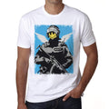 Angel police Tshirt, Men's tee, White, 100% Cotton 00164