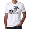 Angelea Phoenix Tattoo, T-shirt blanc homme, 100% coton 00162