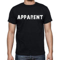 apparent , white letters, Men's Short Sleeve Round Neck T-shirt 00007