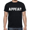 appear , white letters, Men's Short Sleeve Round Neck T-shirt 00007