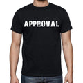 approval , white letters, Men's Short Sleeve Round Neck T-shirt 00007