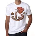 Aquarius zodiac sign, Men's White tee, 100% Cotton 00213