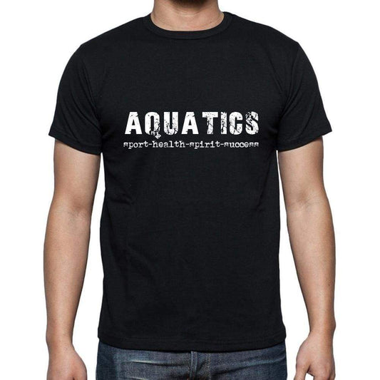 Aquatics Sport-Health-Spirit-Success Mens Short Sleeve Round Neck T-Shirt 00079 - Casual