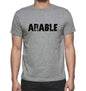 Arable Grey Mens Short Sleeve Round Neck T-Shirt 00018 - Grey / S - Casual