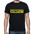 Arborist t shirt, mens t-shirt, occupation, S Size, Black, Cotton