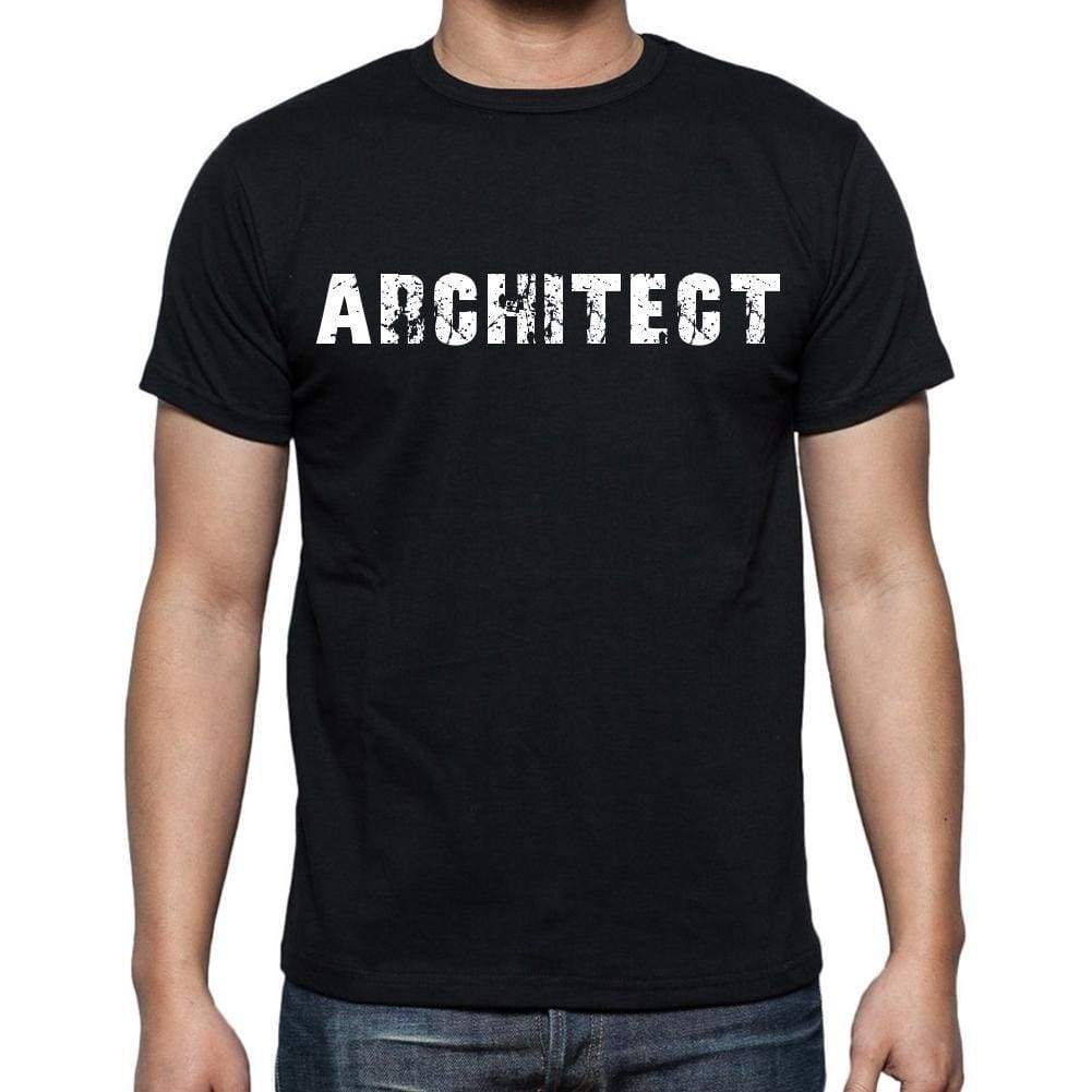 Architect White Letters Mens Short Sleeve Round Neck T-Shirt 00007