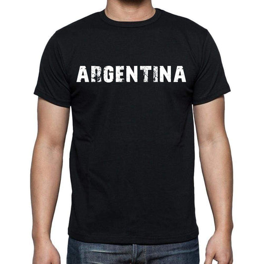 Argentina T-Shirt For Men Short Sleeve Round Neck Black T Shirt For Men - T-Shirt