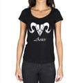 Aries Tribal Tattoo 2 Black, Gift Tshirt, Black Women's T-shirt 00165