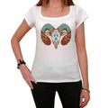 Aries zodiac sign, White Women's T-shirt, 100% cotton 00214