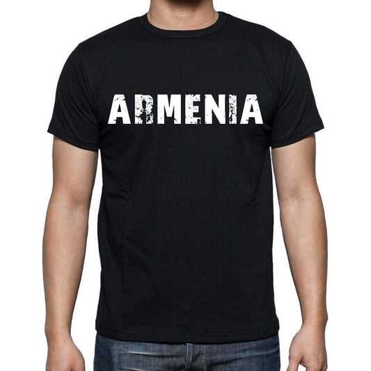 Armenia T-Shirt For Men Short Sleeve Round Neck Black T Shirt For Men - T-Shirt