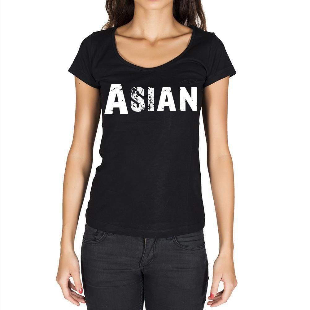 Asian Womens Short Sleeve Round Neck T-Shirt - Casual