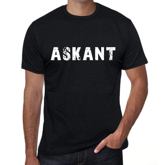 Askant Mens Vintage T Shirt Black Birthday Gift 00554 - Black / Xs - Casual