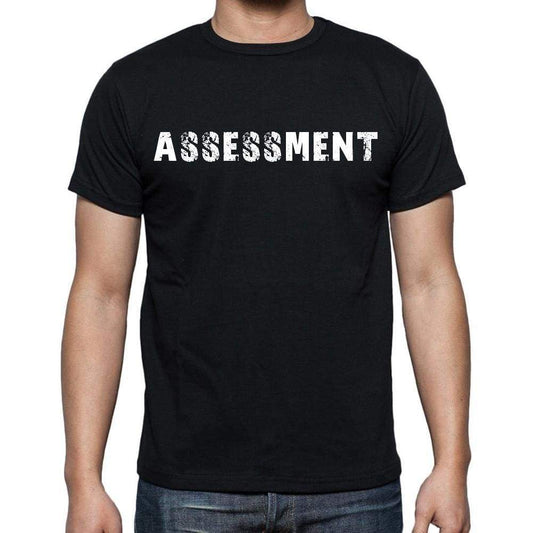 Assessment White Letters Mens Short Sleeve Round Neck T-Shirt 00007