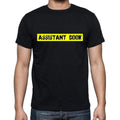 Assistant Cook t shirt, mens t-shirt, occupation, S Size, Black, Cotton