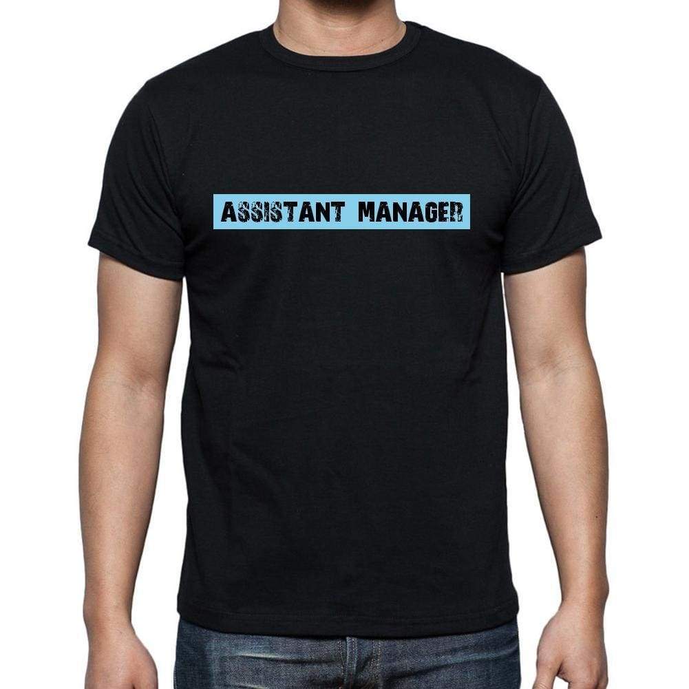 Assistant Manager T Shirt Mens T-Shirt Occupation S Size Black Cotton - T-Shirt