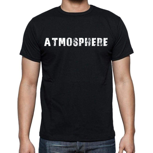 Atmosphere White Letters Mens Short Sleeve Round Neck T-Shirt 00007