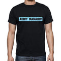 Audit Manager t shirt, mens t-shirt, occupation, S Size, Black, Cotton