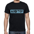 Auditor t shirt, mens t-shirt, occupation, S Size, Black, Cotton