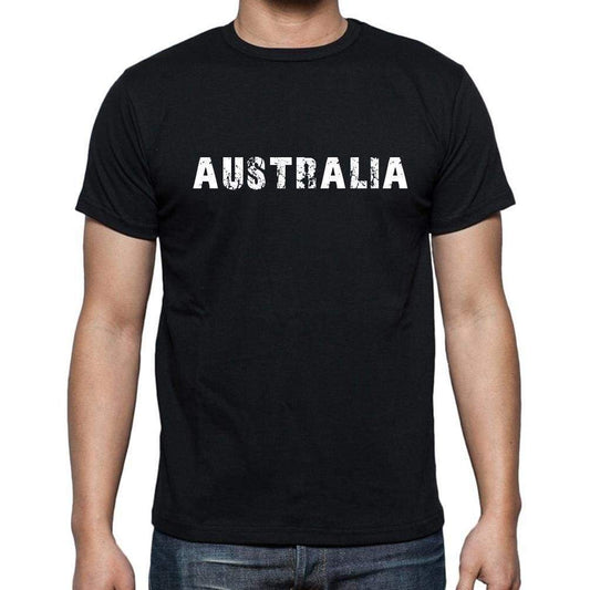 Australia Mens Short Sleeve Round Neck T-Shirt - Casual