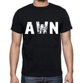 awn men t shirts,Short Sleeve,t shirts men,tee shirts for men,cotton,black , 3 letters