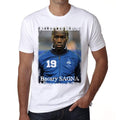 Bacary SAGNA, France, Les Aquas T-shirt, Euro 2016 Tshirt, Men's White tee, 100% Cotton 00184