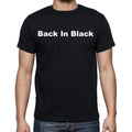 Back In Black Men's Short Sleeve Round Neck T-shirt