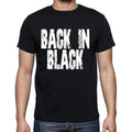 Back In Black Men's Short Sleeve Round Neck T-shirt , Black T-shirt EN