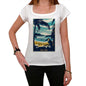 Badagry Pura Vida Beach Name White Womens Short Sleeve Round Neck T-Shirt 00297 - White / Xs - Casual