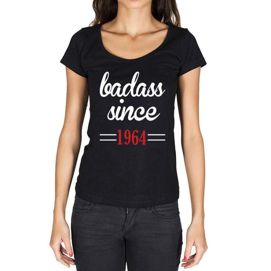 Badass Since 1964 Women's T-shirt Black Birthday Gift 00432 - Ultrabasic