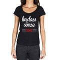 Badass Since 2009 Women's T-shirt Black Birthday Gift 00432