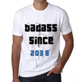 Badass Since 2038 Men's T-shirt White Birthday Gift 00429