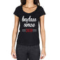 Badass Since 2039 Womens T-Shirt Black Birthday Gift 00432 - Black / Xs - Casual