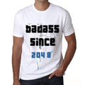 Badass Since 2048 Men's T-shirt White Birthday Gift 00429
