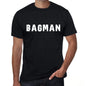 Bagman Mens Vintage T Shirt Black Birthday Gift 00554 - Black / Xs - Casual