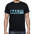 Bailiff t shirt, mens t-shirt, occupation, S Size, Black, Cotton