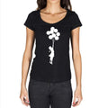 Balloon Girl Black Gift Tshirt, Black Women's T-shirt 00190
