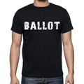 ballot , white letters, Men's Short Sleeve Round Neck T-shirt 00007