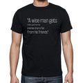 Baltasar Gracian quote t shirts,"A wise man gets more",t shirts men,black
