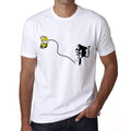 Banana Bomb Men's tee, White, 100% Cotton 00164