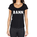 bann, Villes allemandes <span>Noir</span> , T-shirt <span>manches courtes</span> <span>col rond</span> <span>Femme</span> 00002