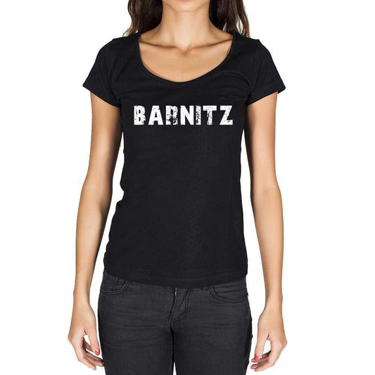 Barnitz German Cities Black Womens Short Sleeve Round Neck T-Shirt 00002 - Casual