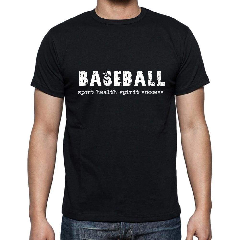 Baseball Sport-Health-Spirit-Success Mens Short Sleeve Round Neck T-Shirt 00079 - Casual