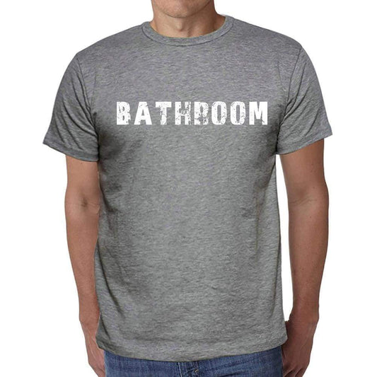 Bathroom Mens Short Sleeve Round Neck T-Shirt 00035 - Casual