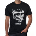 Beards, Real Men Love Beards Men's T shirt Black Birthday Gift 00538