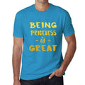 Being Priceless is Great, Men's T-shirt, Blue, Birthday Gift 00377