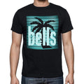 bells, beach holidays in bells, beach t shirts, Men's Short Sleeve Round Neck T-shirt 00028