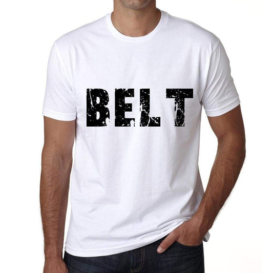 Belt Mens T Shirt White Birthday Gift 00552 - White / Xs - Casual