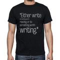 Benjamin Franklin quote t shirts,"Either write somethi",t shirts men,black