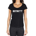 bernitt, German Cities Black, Women's Short Sleeve Round Neck T-shirt 00002