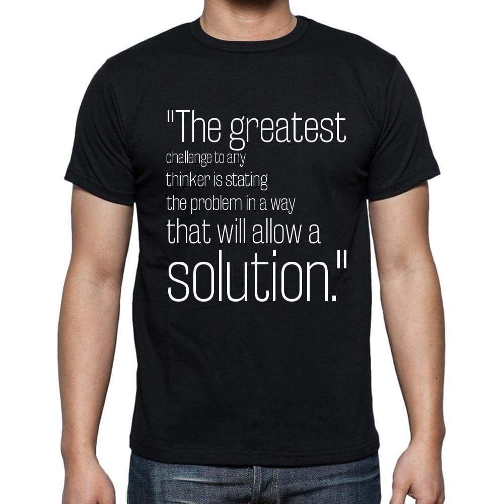 Bertrand Russell Quote T Shirts The Greatest Challeng T Shirts Men Black - Casual